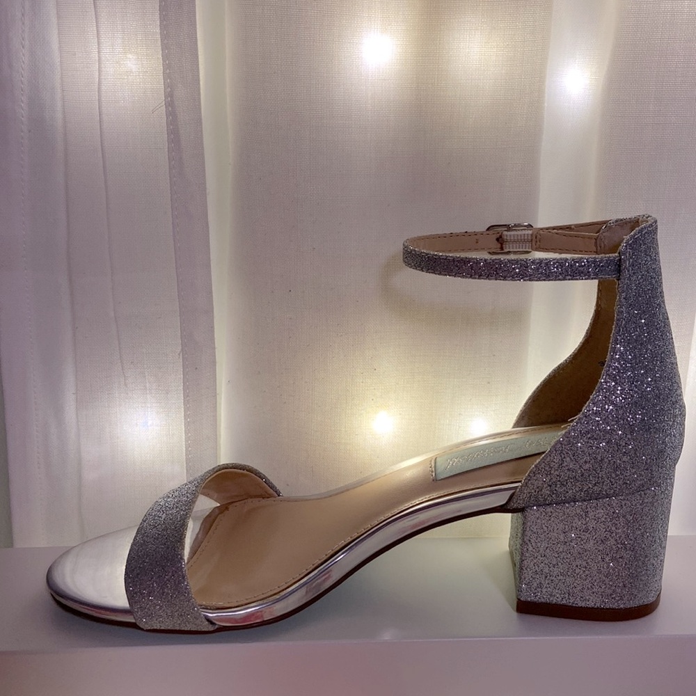Betsey Johnson Silver Heels